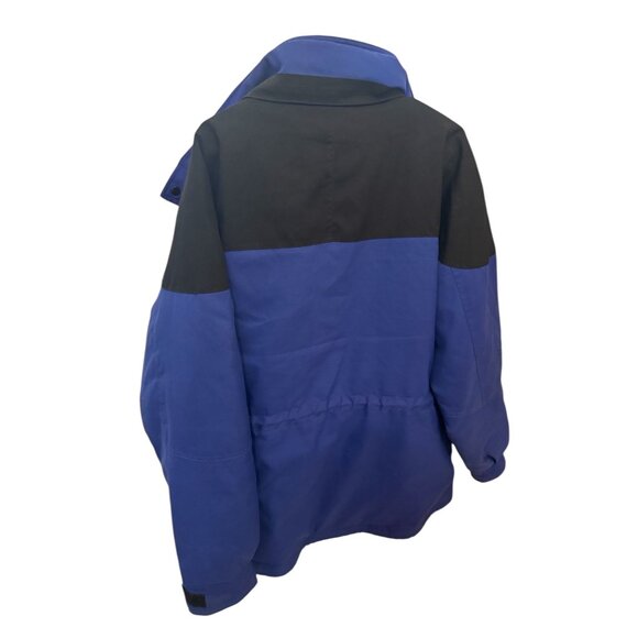 Maxam Mountain Goose Down Insulated Jacket XL Blue Black Winter Ski Coat Parka - Picture 2 of 12
